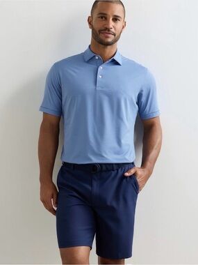 PETER MILLAR Men’s Jubilee Performance Jersey Polo Windsor Blue / Bluebird